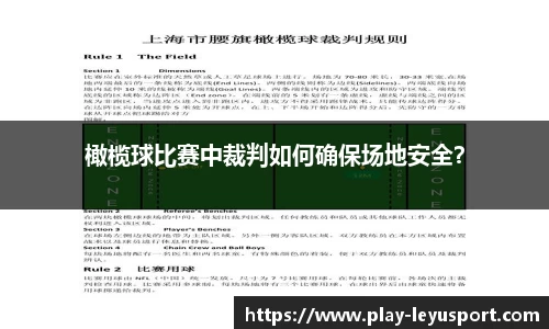 橄榄球比赛中裁判如何确保场地安全？